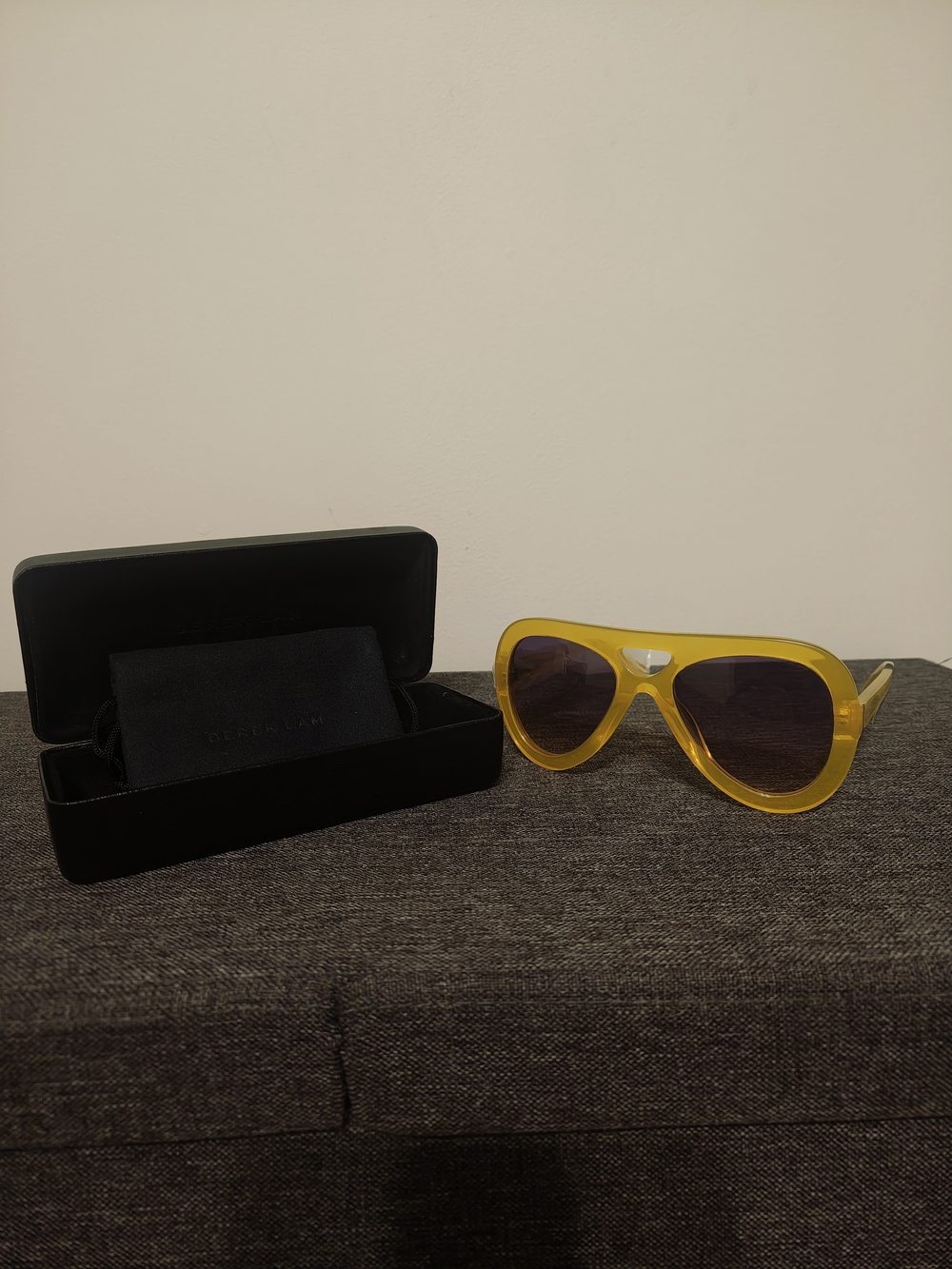 Derek Lam Yellow Oversized Sunglasses